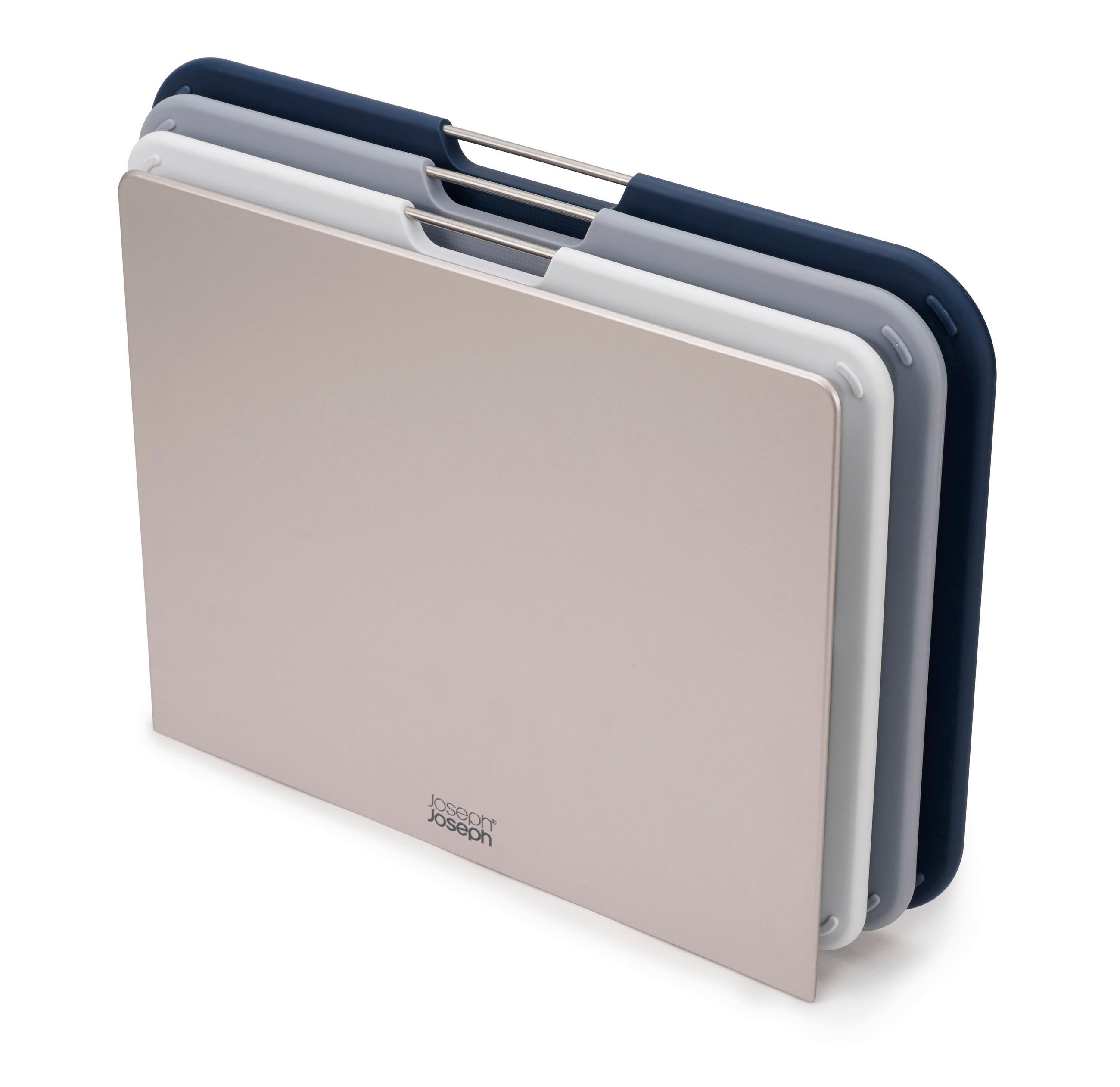 SCHNEIDEBRETT-SET 3-teilig    35,5/6,5/26 cm  - Grau, Basics, Kunststoff (35,5/6,5/26cm) - Joseph Joseph