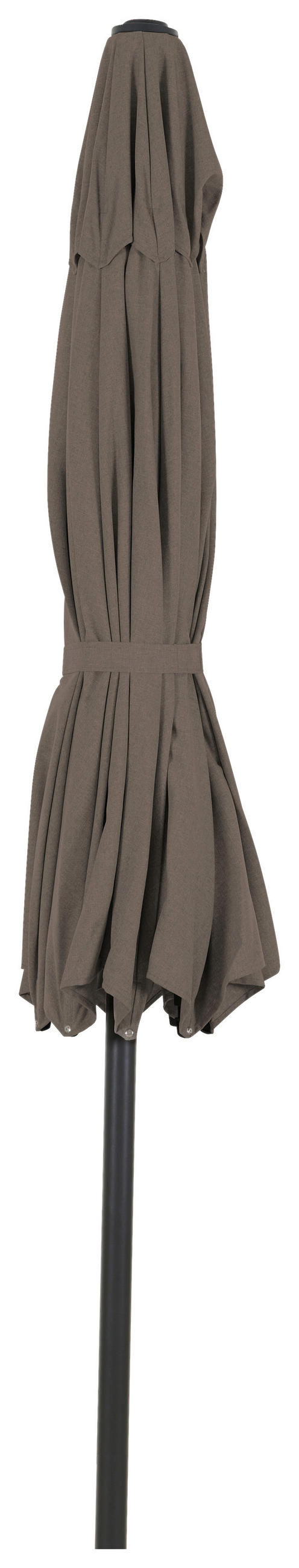 SONNENSCHIRM 300 cm Taupe  - Taupe/Anthrazit, MODERN, Textil/Metall (300/300cm) - Siena Garden