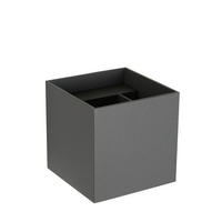 LED-WANDLEUCHTE Xio 9.7/9.7/9.7 cm  - Grau, Design, Metall (9.7/9.7/9.7cm) - Lucide