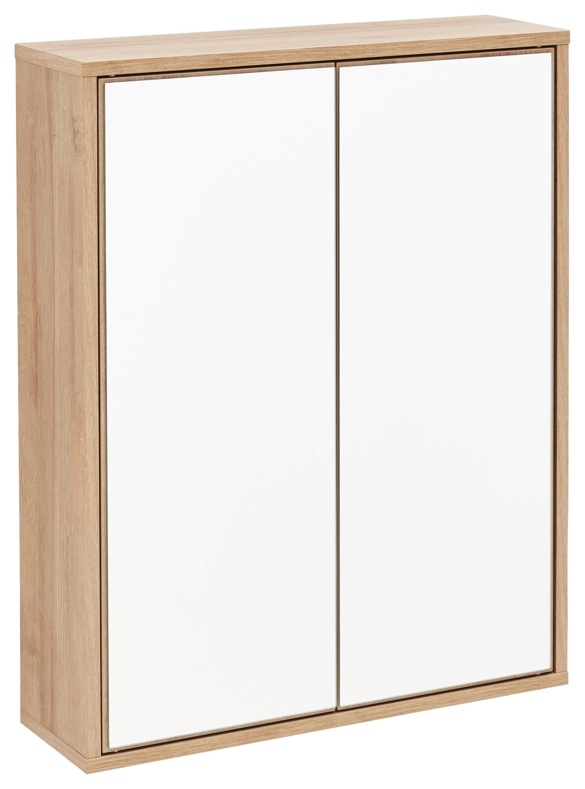 SPIEGELSCHRANK 60/75/18,5 cm  - Eichefarben, MODERN, Glas/Holzwerkstoff (60/75/18,5cm) - MID.YOU