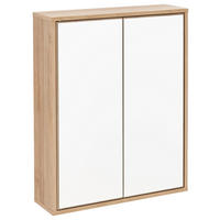 SPIEGELSCHRANK 60/75/18,5 cm  - Eichefarben, MODERN, Glas/Holzwerkstoff (60/75/18,5cm) - MID.YOU