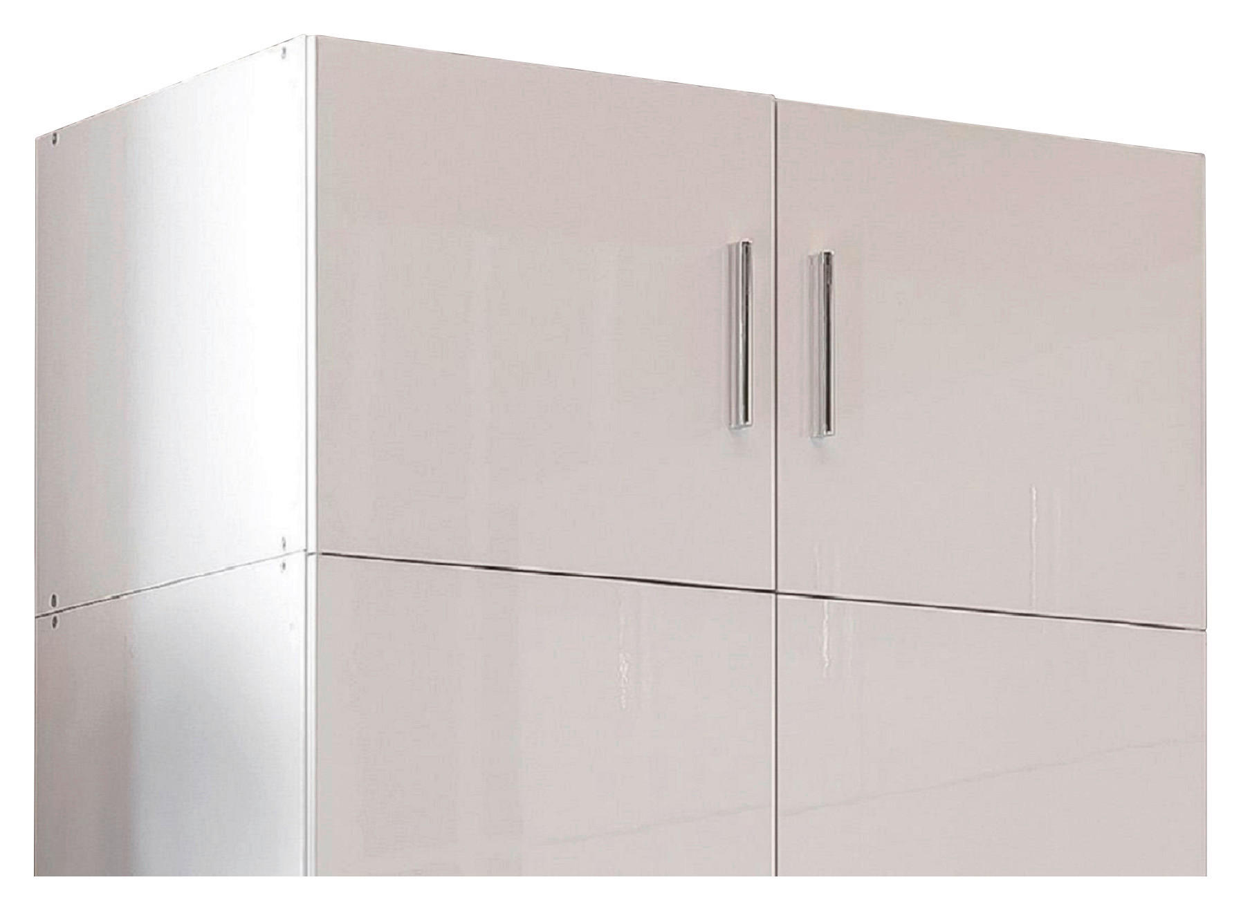 AUFSATZSCHRANK 80/40/40 cm  in  - Chromfarben/Weiß, KONVENTIONELL, Holzwerkstoff/Kunststoff (80/40/40cm) - Xora