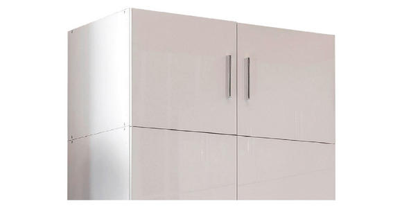 AUFSATZSCHRANK 80/40/40 cm  in  - Chromfarben/Weiß, KONVENTIONELL, Holzwerkstoff/Kunststoff (80/40/40cm) - Xora