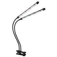 LED-KLEMMLEUCHTE - Transparent/Schwarz, Konventionell, Kunststoff/Metall (45/41/47cm) - Globo