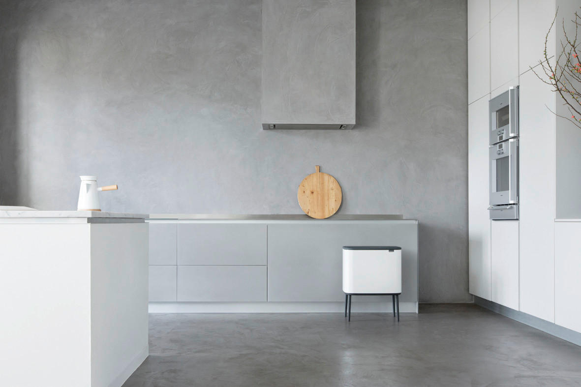 ODPADKOVÝ KÔŠ 34 l - biela, Design, kov/plast (54/68/31,5cm) - Brabantia