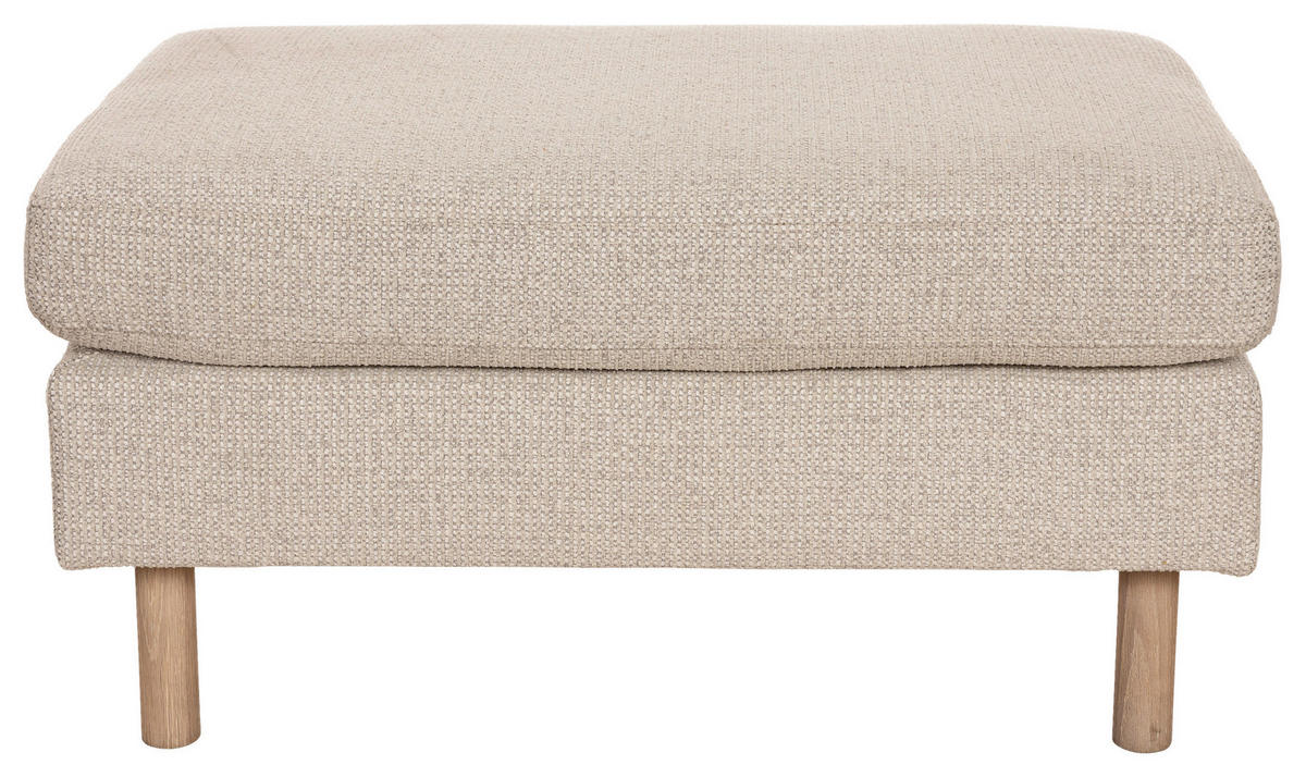 PALL i trä, metall, textil ljusgrå  - ek Bianco/ljusgrå, Design, metall/trä (82/45/50cm) - Pure Home Comfort