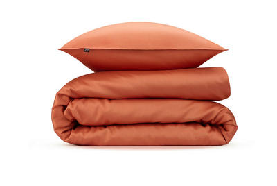 Zohome Bettwäsche Satinado Orange 200x200 cm