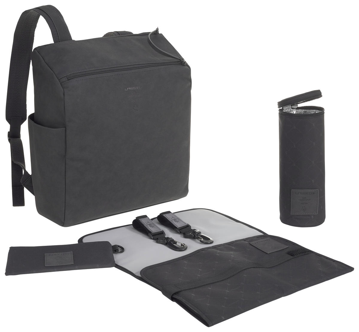 WICKELRUCKSACK Tender  - Anthrazit/Weiß, Trend, Textil (31/14/35cm) - Lässig