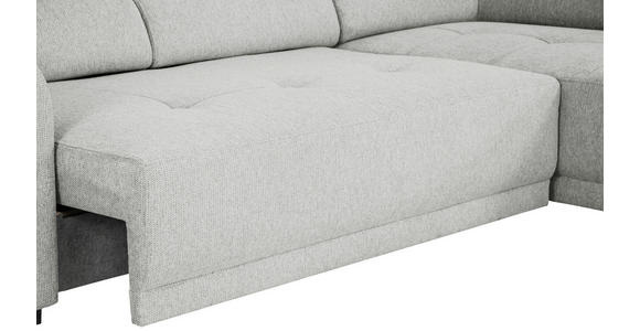 ECKSOFA Grau Struktur - Schwarz/Grau, Design, Kunststoff/Textil (284/205cm) - Xora
