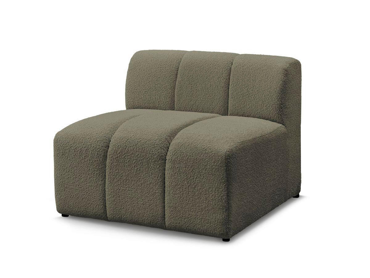 SOFAELEMENT ANNECY Bouclé Grün  - Schwarz/Grün, MODERN, Kunststoff/Textil (91/72/91cm)