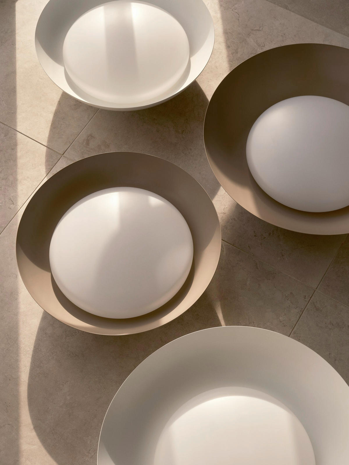 DECKENLEUCHTE Nivora 45/12 cm   - Weiß, Design, Metall (45/12cm) - Nordlux