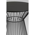 BEISTELLTISCH 33/33/47 cm Schwarz rund  - Schwarz, Trend, Metall (33/33/47cm) - Landscape