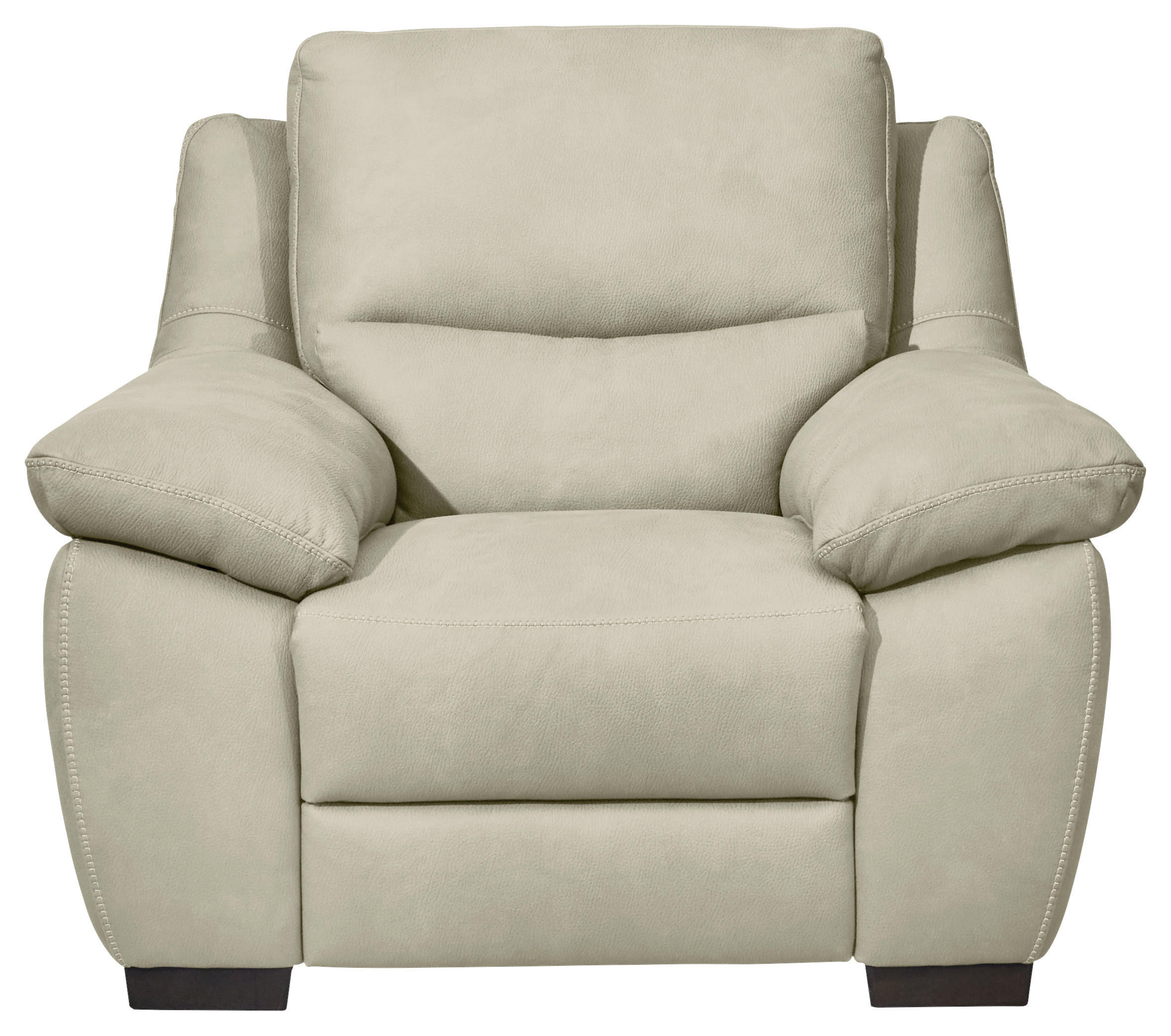 SESSEL in Webstoff Beige  - Wengefarben/Beige, KONVENTIONELL, Holz/Textil (119/96-157/99cm) - Livetastic