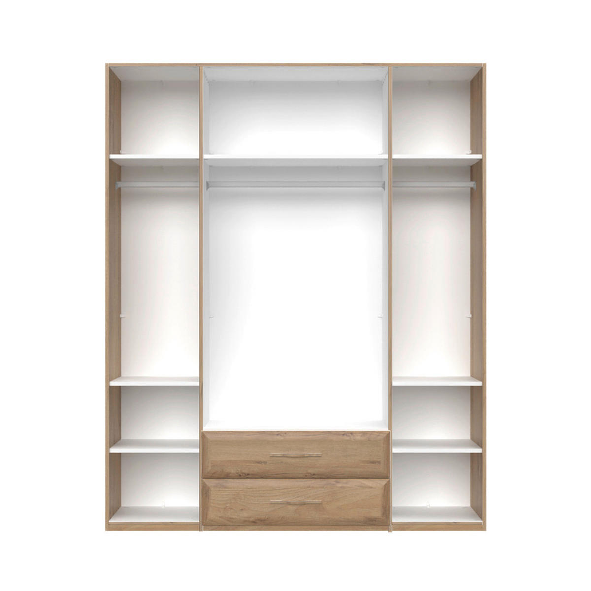 ORMAR SA KLASIČNIM VRATIMA bež  182/224/56 cm  - bež, Dizajnerski, metal/pločasti materijal (182/224/56cm)