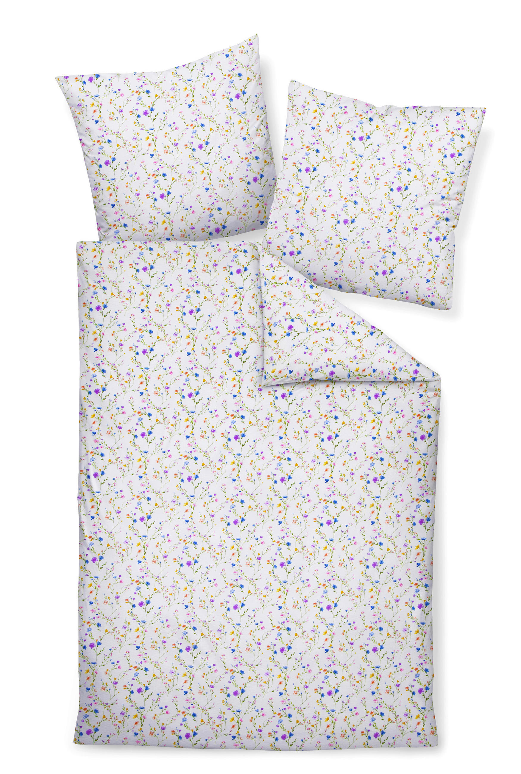 BETTWÄSCHE TANGO Seersucker 155/220 cm  - Multicolor/Weiß, Design, Textil (155/220cm) - Janine