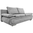 SCHLAFSOFA in Jacquard Hellgrau  - Chromfarben/Beige, Design, Textil (200/78/90cm) - Venda