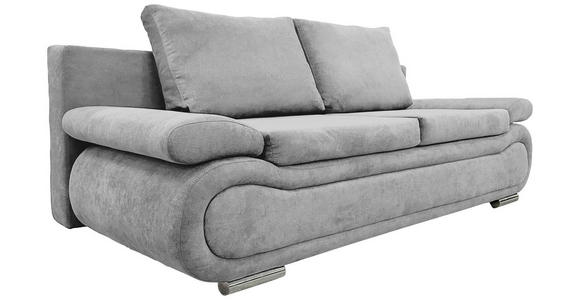 SCHLAFSOFA in Jacquard Hellgrau  - Chromfarben/Beige, Design, Textil (200/78/90cm) - Venda