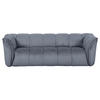 BIGSOFA in Plüsch Petrol  - Petrol/Schwarz, Konventionell, Kunststoff/Textil (220/67/106cm) - MID.YOU