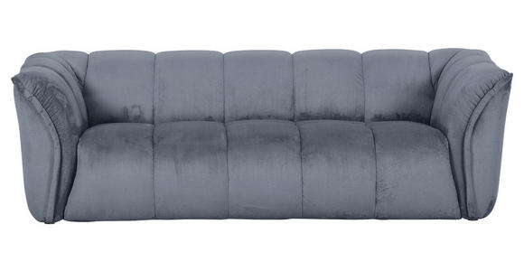 BIGSOFA Plüsch Petrol  - Petrol/Schwarz, KONVENTIONELL, Kunststoff/Textil (220/67/106cm) - Carryhome