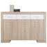 KOMODA SIDEBOARD, bílá, Sonoma dub - bílá/barvy stříbra, Design, kompozitní dřevo/umělá hmota (151/102/47cm) - Cantus KOMODA SIDEBOARD, bílá, Sonoma dub - bílá/barvy stříbra, Design, kompozitní dřevo/umělá hmota (151/102/47cm) - Cantus