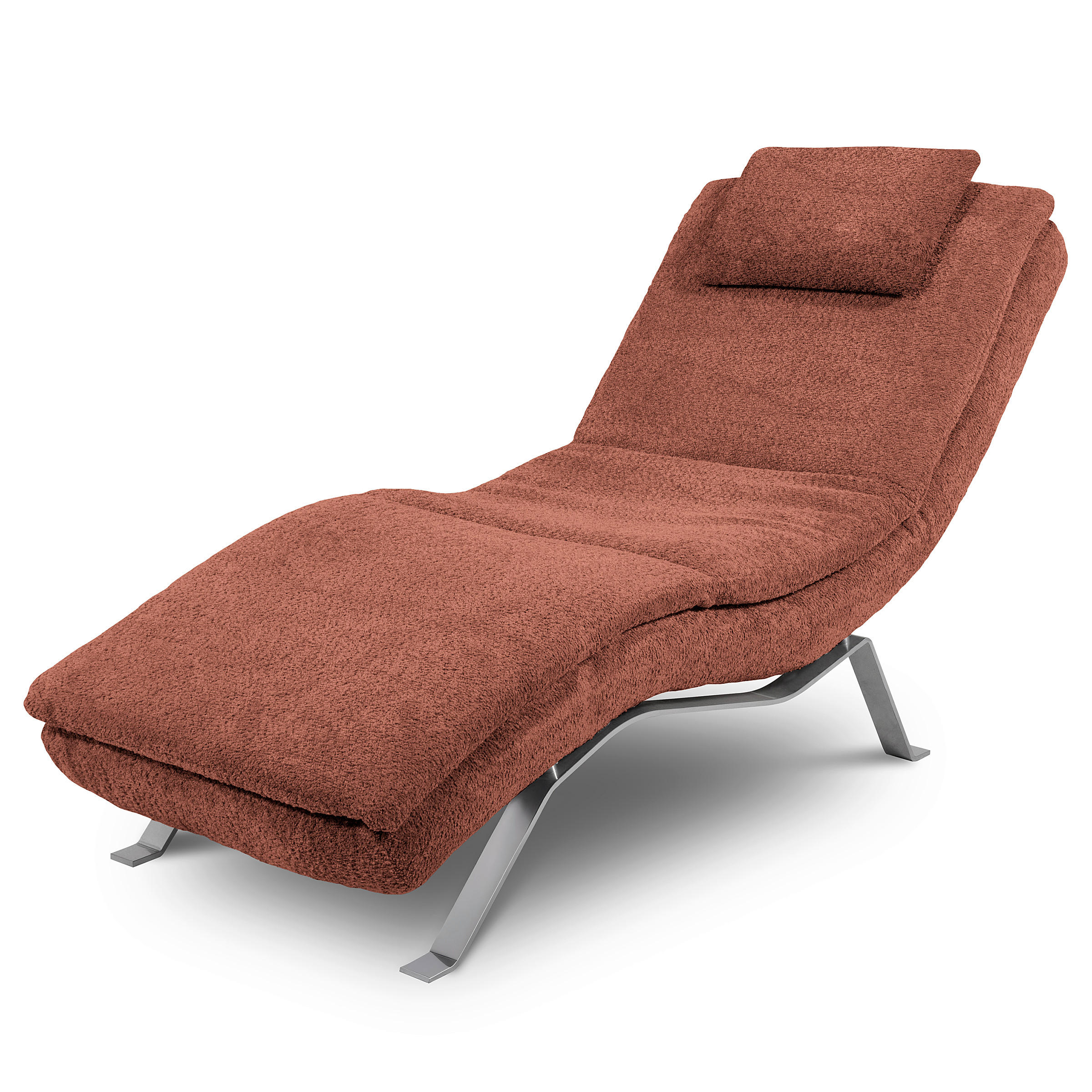 RELAXLIEGE Bouclé Beere  - Beere/Silberfarben, Design, Textil/Metall (65/95/171cm) - Celina Home