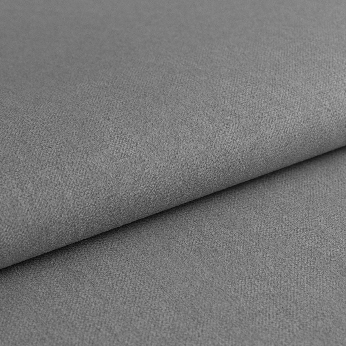 WOHNLANDSCHAFT in Velours Dunkelgrau  - Chromfarben/Dunkelgrau, Konventionell, Textil/Metall (217/264cm) - MID.YOU