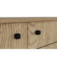 SIDEBOARD  in 160,2/81,8/37 cm  - Eichefarben/Schwarz, MODERN, Holzwerkstoff/Kunststoff (160,2/81,8/37cm) - Carryhome