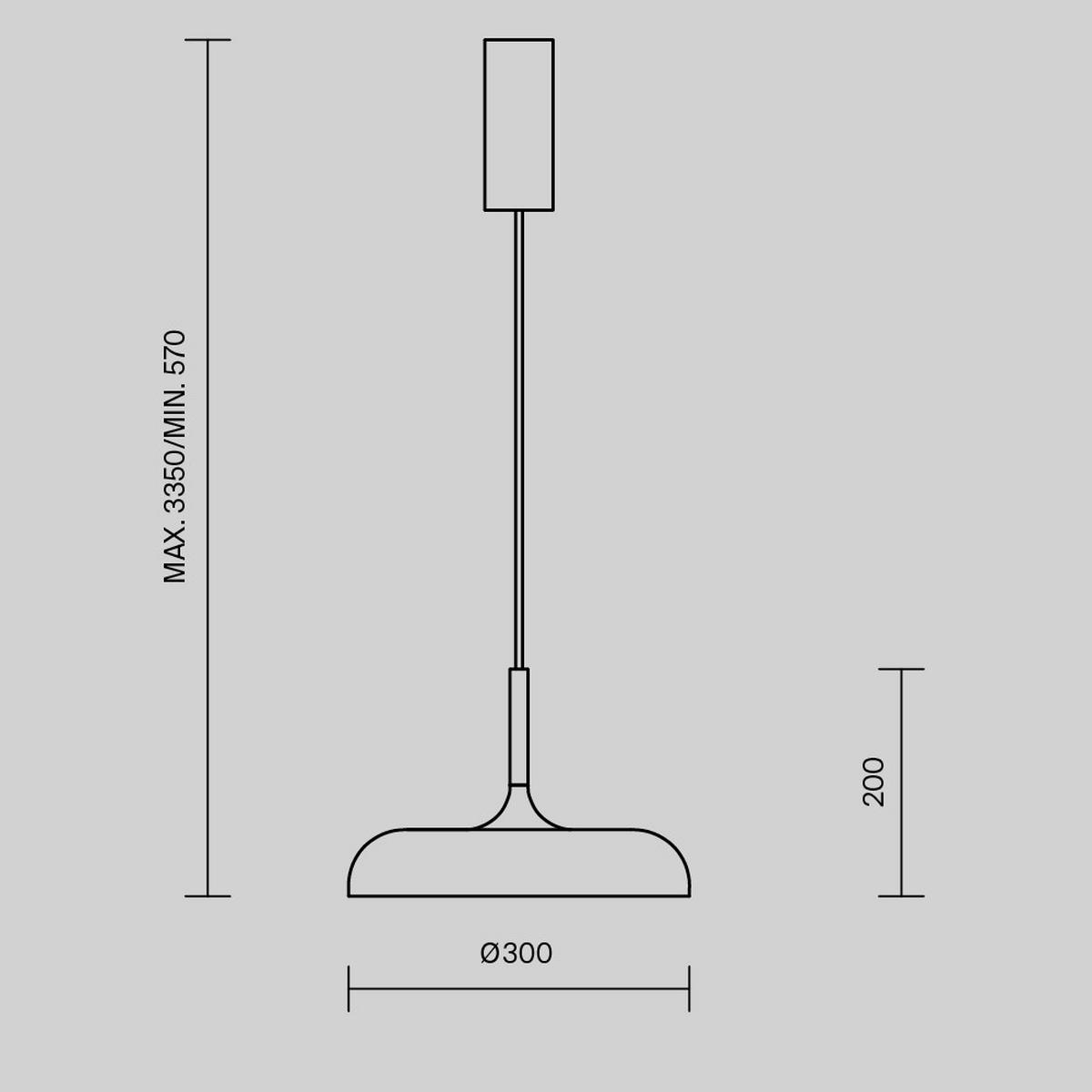 PENDELLAMPA Gerhard 30/335 cm  - svart, Design, metall (30/335cm) - MAYTONI