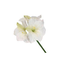 KUNSTBLUME Amaryllis  - Weiß, Basics, Kunststoff (87cm)