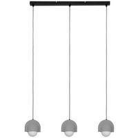 HÄNGELEUCHTE 80/13/114 cm   - Schwarz/Weiß, Trend, Glas/Keramik (80/13/114cm) - Novel