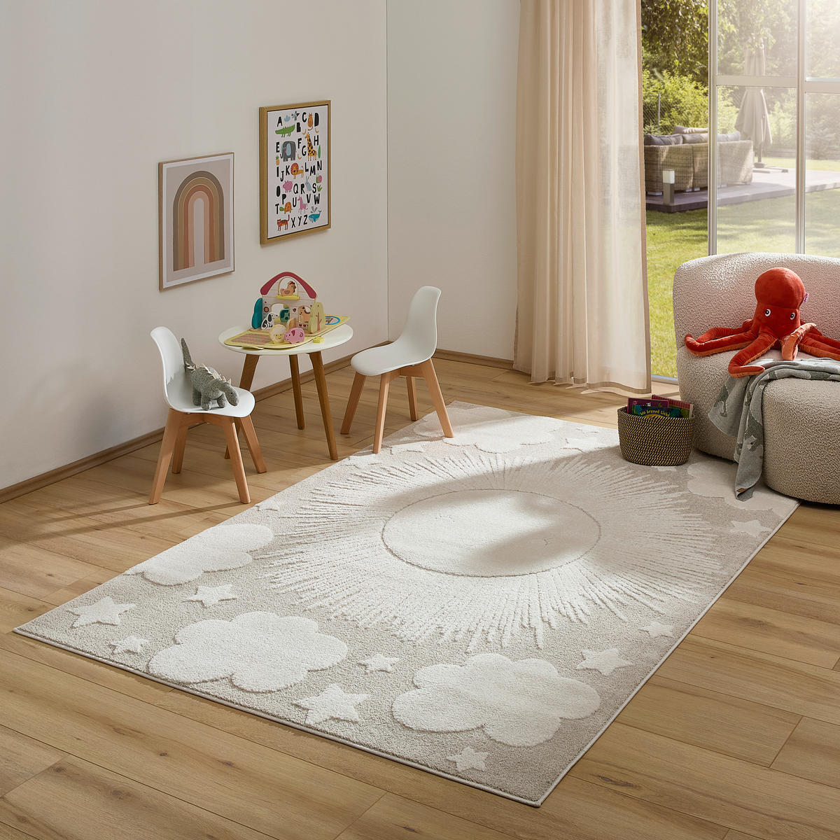 KINDERTEPPICH 160/230 cm  - Beige, Trend, Textil (160/230cm) - Ben'n'jen