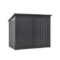 MÜLLTONNENBOX - Anthrazit, Basics, Metall (158/134/101cm)