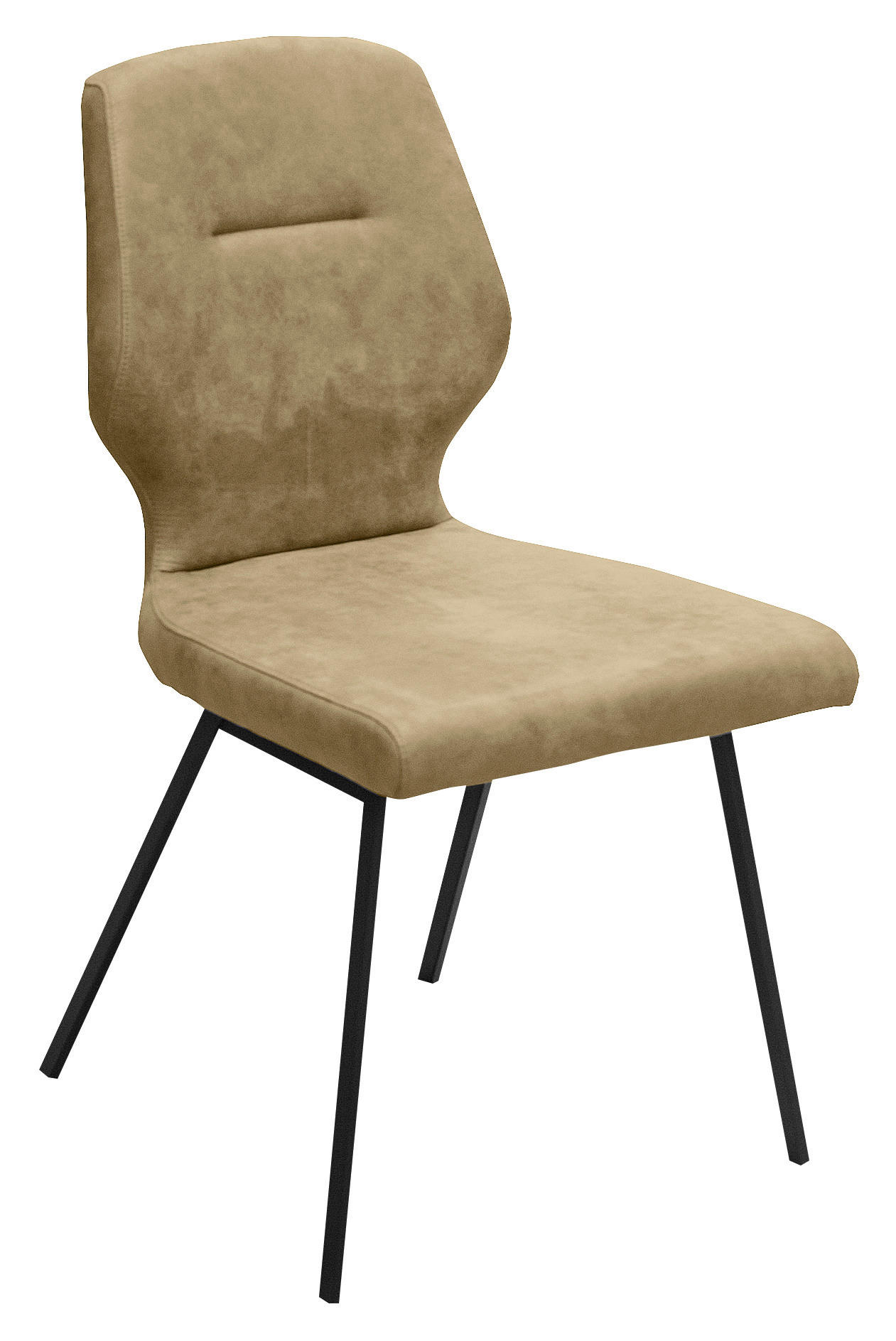 STUHL  in Stahl Mikrofaser Metall, Textil  - Schwarz/Olivgrün, Design, Textil/Metall (46/91/57cm) - Dieter Knoll