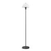 STEHLEUCHTE 20/125 cm    - Opal/Schwarz, KONVENTIONELL, Glas/Metall (20/125cm) - Belid