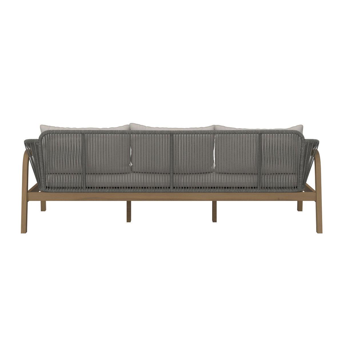 LOUNGE GARNITURA   drvo, metal, tekstil  smeđa, bež    - prirodne boje/bež, Moderno, drvo/metal - Ambia Garden