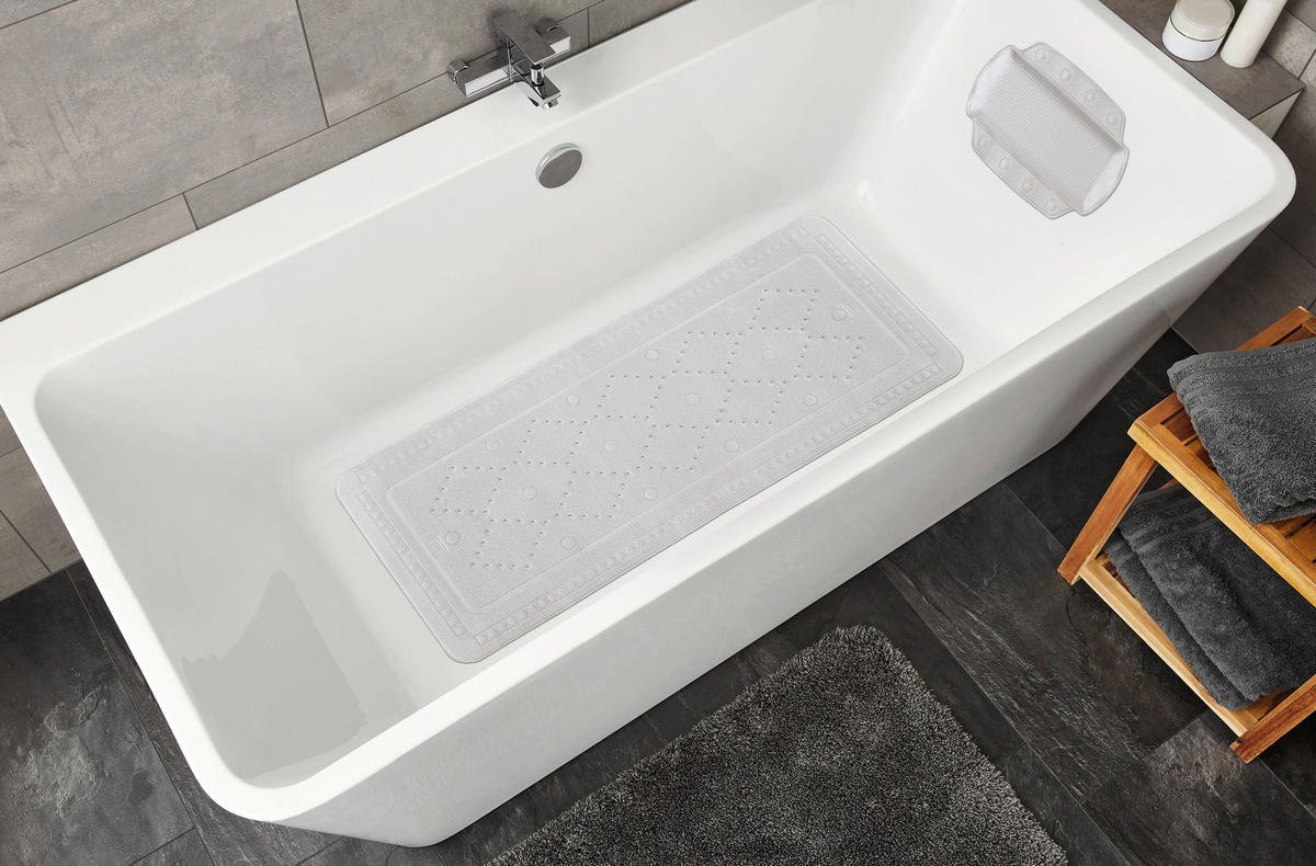 BADEWANNENEINLAGE Kunststoff  - Grau, Basics, Kunststoff (36/92cm) - Kleine Wolke