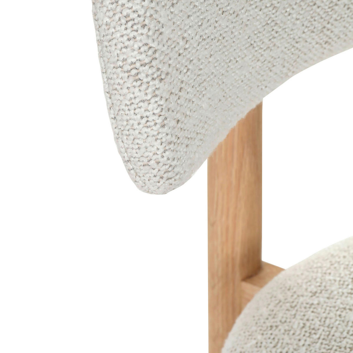 STUHL Naturfarben, Beige Eiche massiv  - Beige/Naturfarben, MODERN, Holz/Textil (49/79/51cm) - Livetastic
