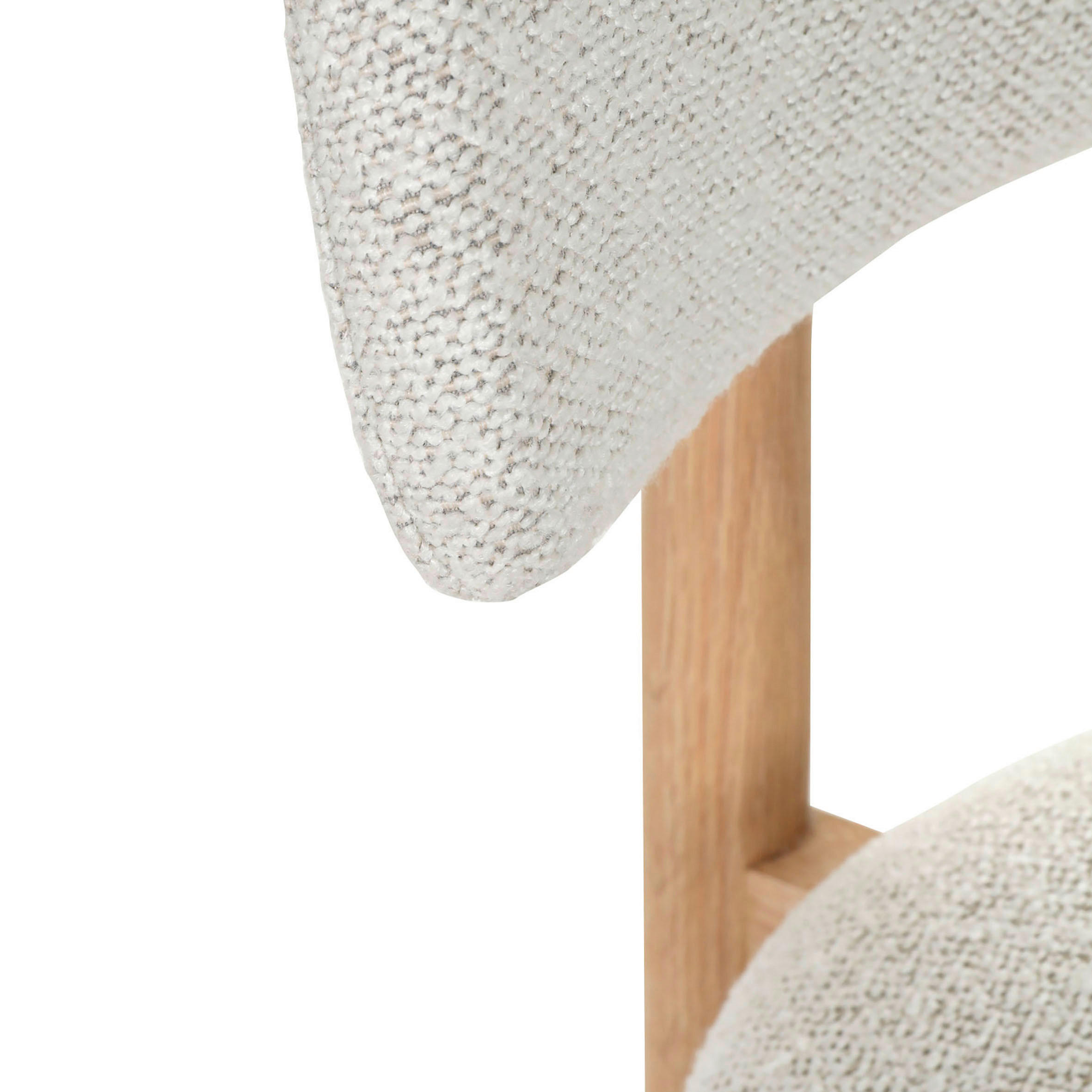 Thumbnail - Livetastic Stuhl, Natur, Beige, Holz, Textil, Eiche, massiv, rund, 49x79x51 cm, Esszimmer, Stühle, Esszimmerstühle, Vier...