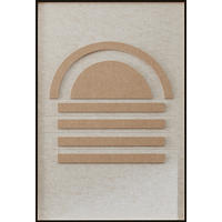 BILD 80/120/10 cm  - Beige/Schwarz, Basics, Holz/Textil (80/120/10cm)