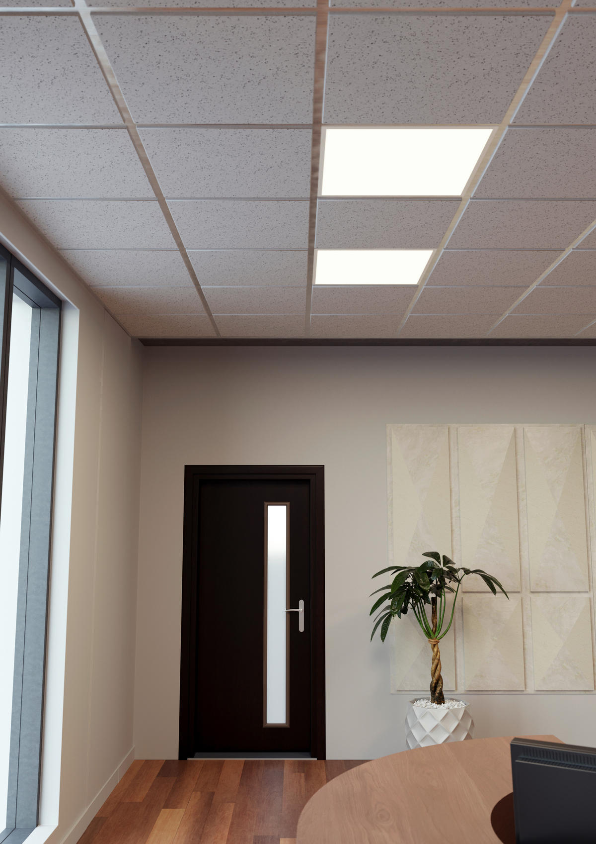 LED-DECKENLEUCHTE    59,5/59,5/3,4 cm  - Weiss, Basics, Kunststoff/Metall (59,5/59,5/3,4cm) - Eglo