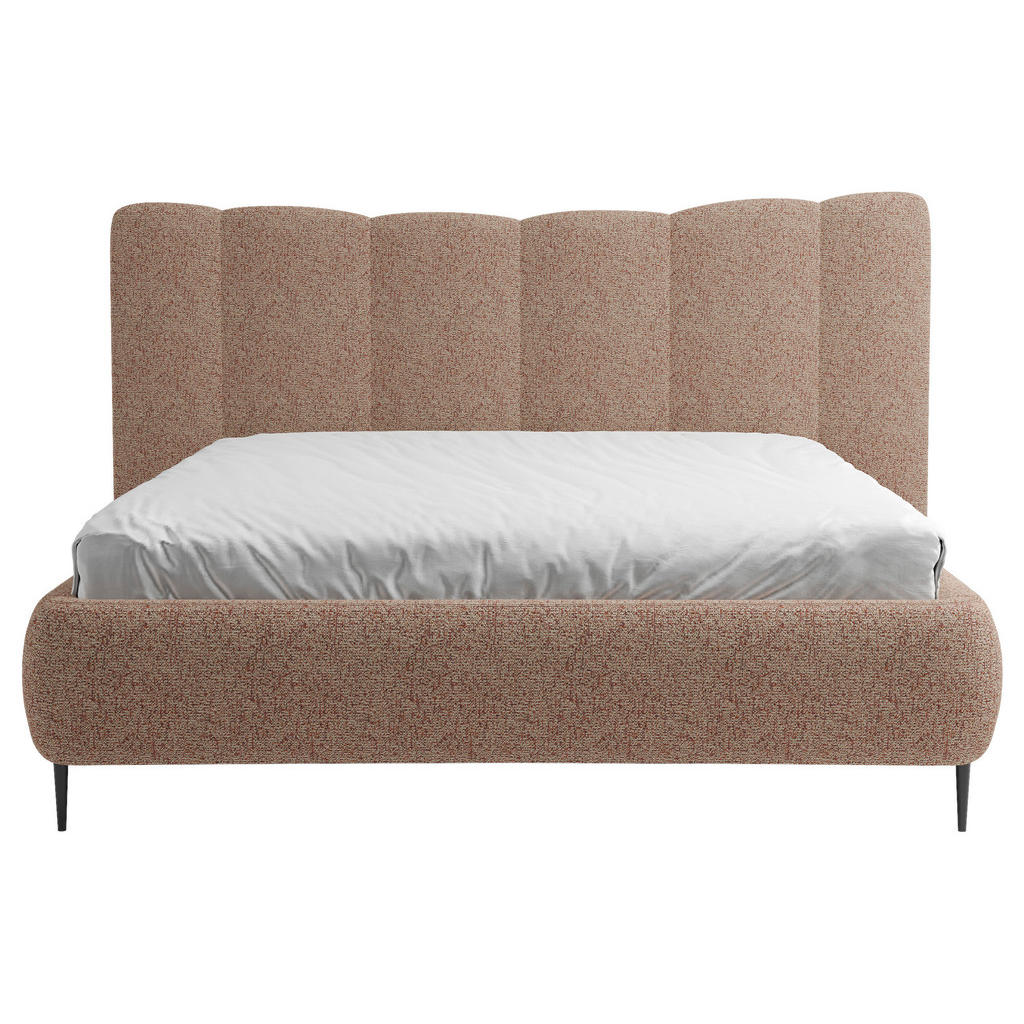 Thumbnail - Mid.you Polsterbett, Rosa, Metall, 160x200 cm, Bettkasten, gepolstertes Kopfteil, Stoffauswahl, in verschiedenen Größen ...