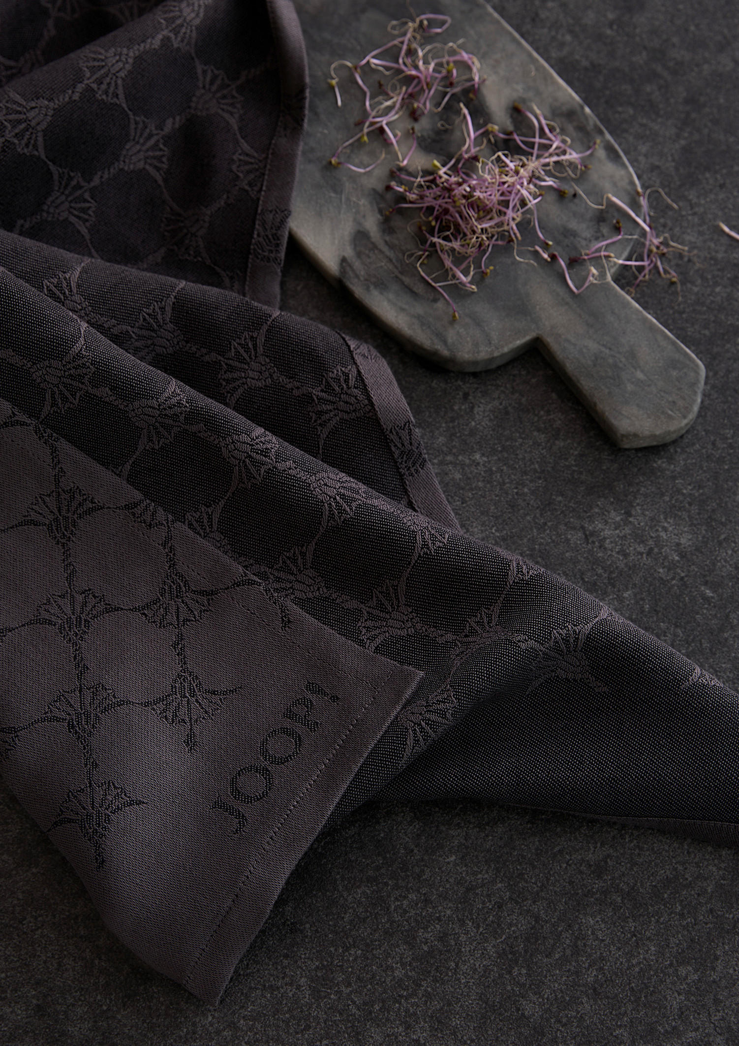 Thumbnail - Joop! Geschirrtuch Cuisine, Anthrazit, Textil, Abstraktes, 50x70 cm, Oeko-Tex® Standard 100, saugfähig, Aufhängeschlaufe...