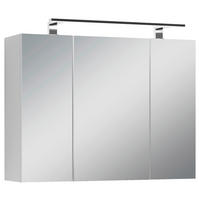 SPIEGELSCHRANK 80/60/20 cm  - Weiß, MODERN, Glas/Holzwerkstoff (80/60/20cm) - MID.YOU