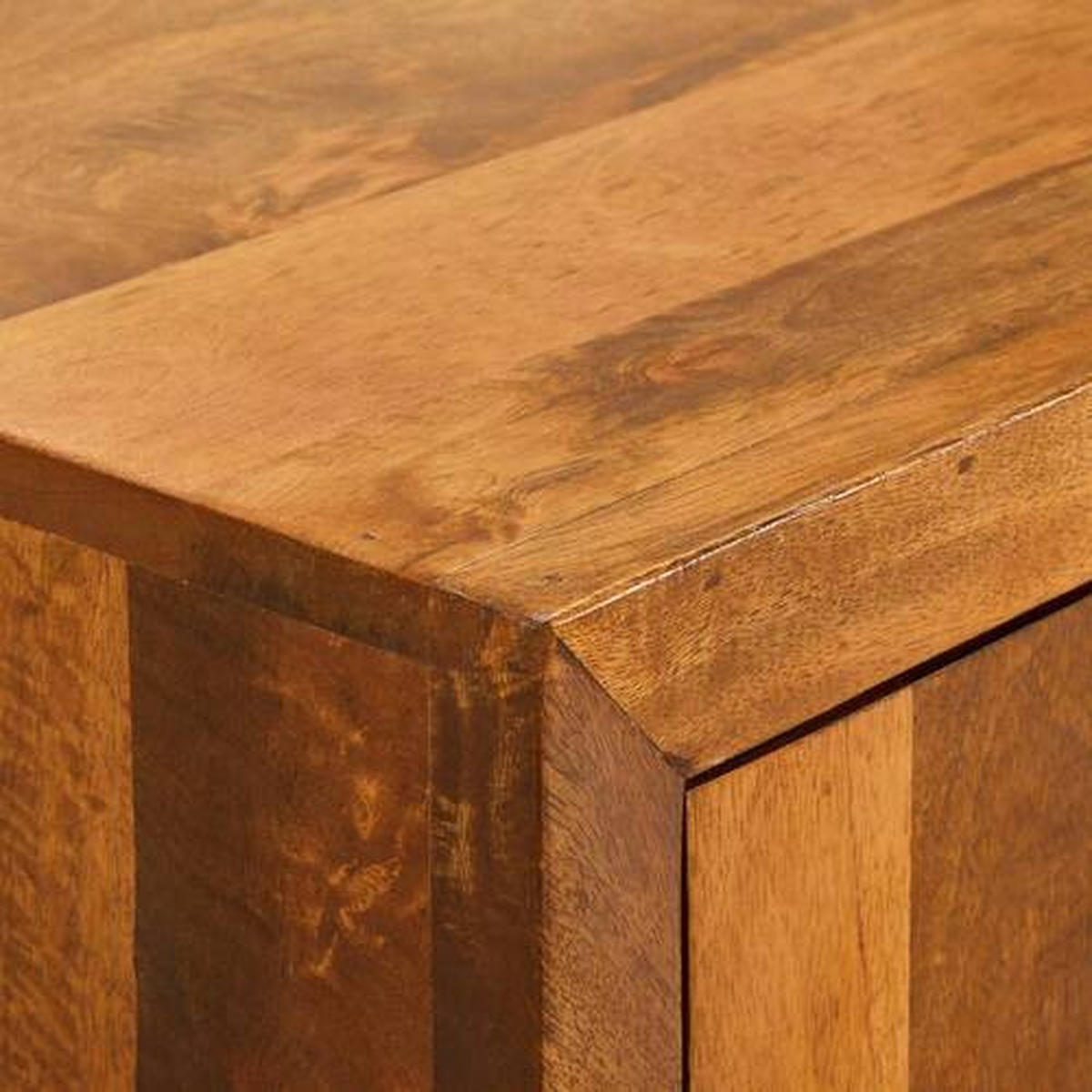 HIGHBOARD  in 120/140/40 cm  - Schwarz/Honig, LIFESTYLE, Holz/Metall (120/140/40cm) - MID.YOU