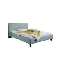 POLSTERBETT 100/200 cm,  in Petrol,  - Petrol/Schwarz, MODERN, Holz/Textil (100/200cm) - Livetastic