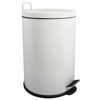 TRETEIMER Steel 20 L  - Schwarz/Weiß, Basics, Kunststoff/Metall (29.3/45/29.3cm) - Spirella