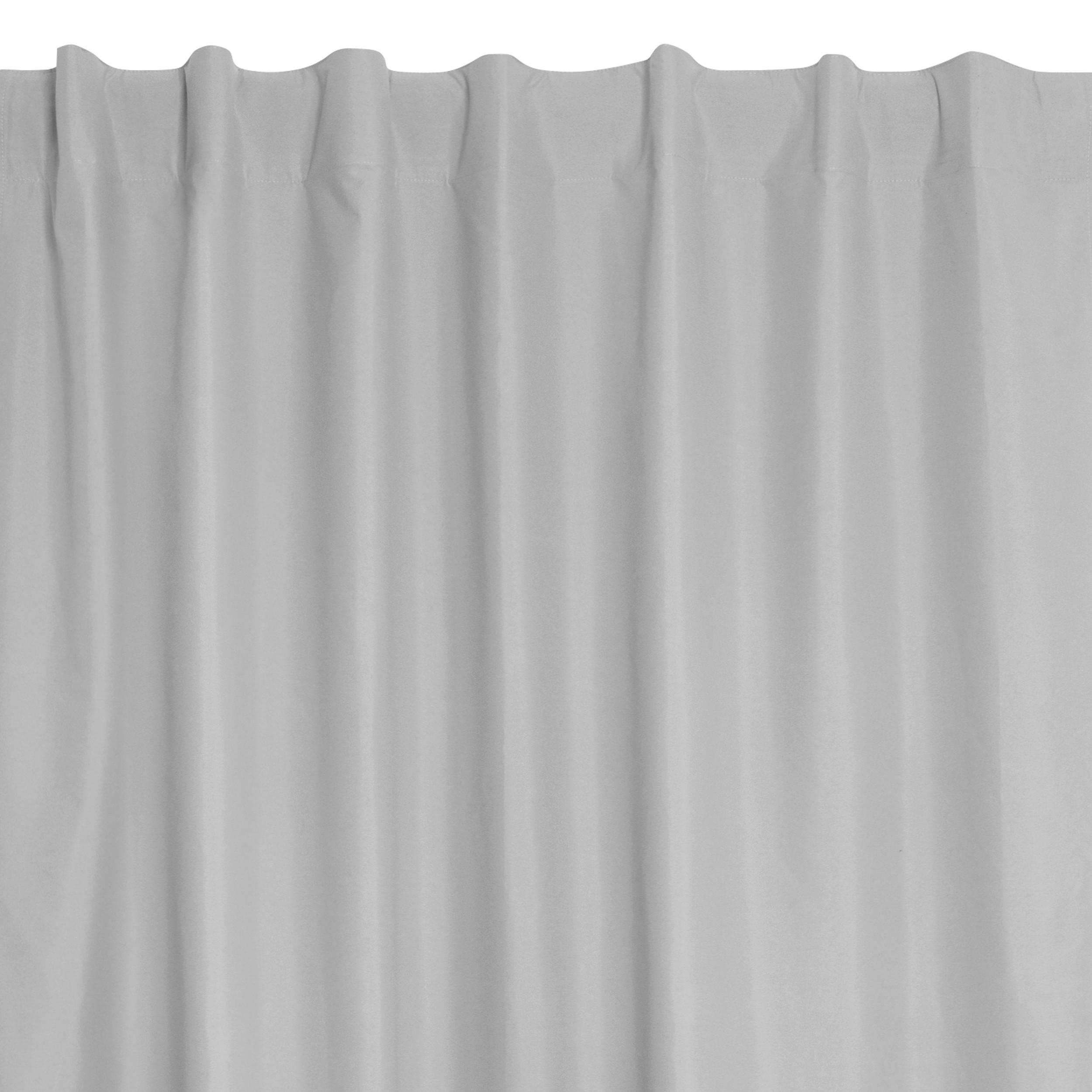 FERTIGVORHANG  black-out (lichtundurchlässig)   135/280 cm  - Hellgrau, Basics, Textil (135/280cm)