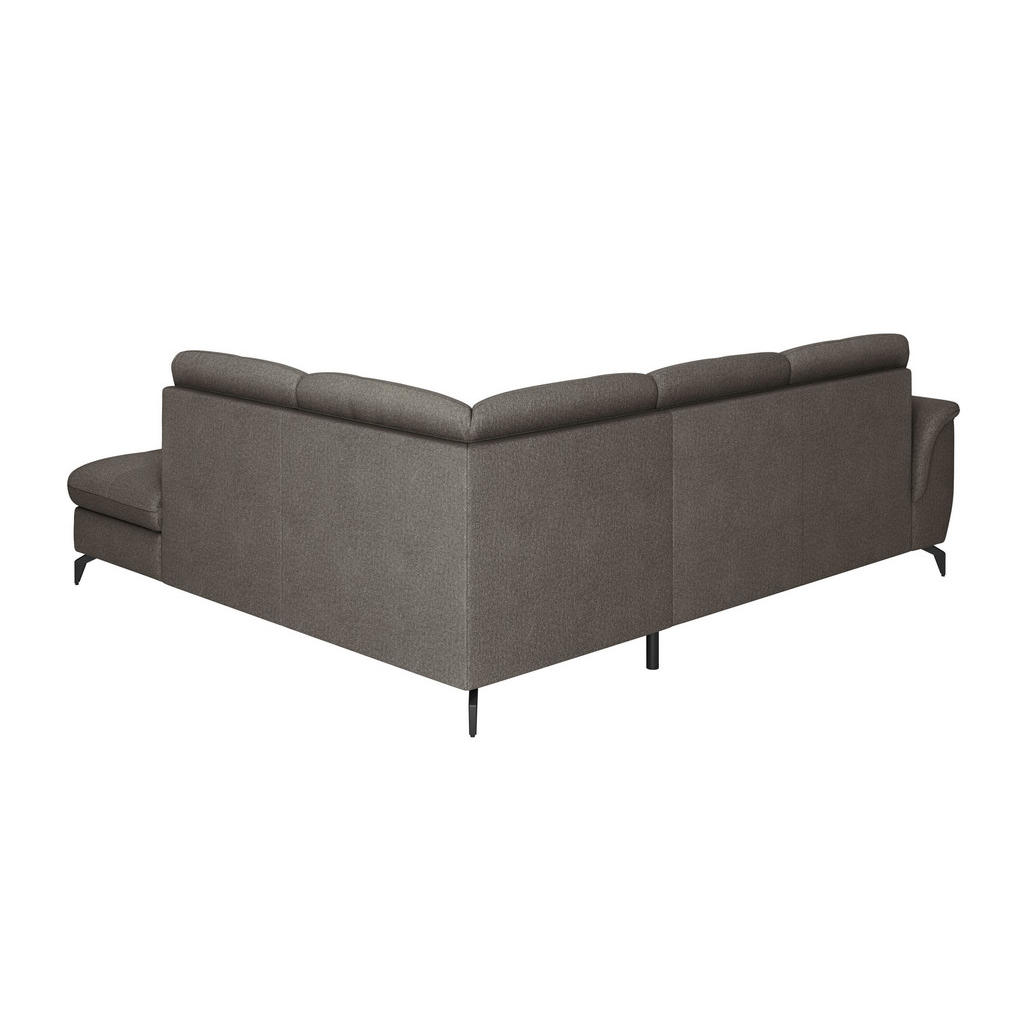Thumbnail - Sit & More Ecksofa Zora E, Graphit, Textil, 5,5-Sitzer, Ottomane rechts, L-Form, 244x212 cm, Goldenes M, Oeko-Tex® Stand...