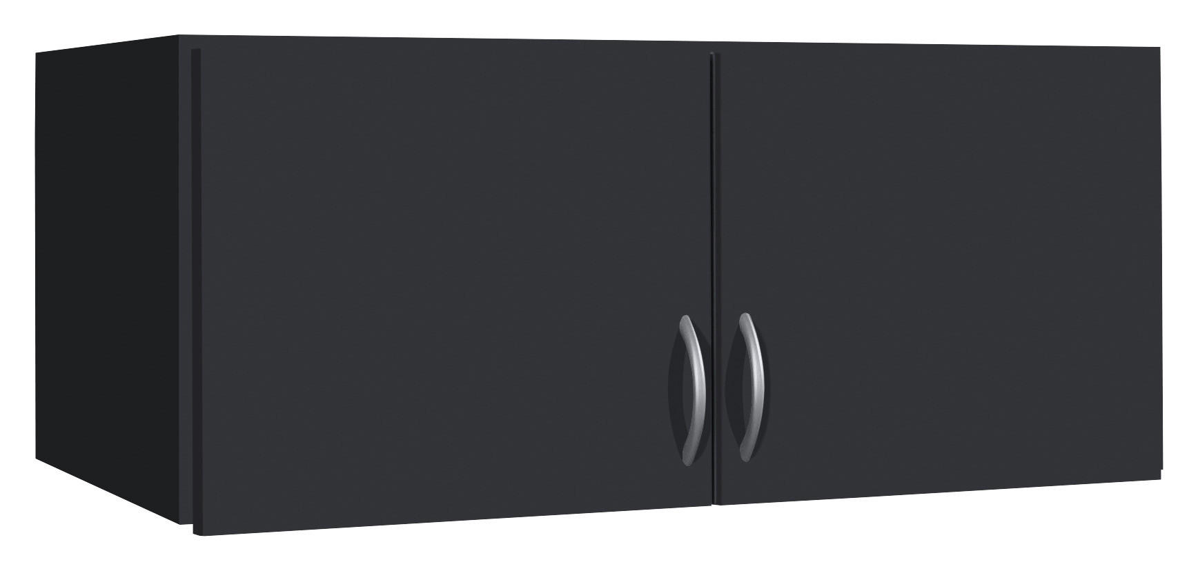 AUFSATZSCHRANK 91/39/54 cm  - Silberfarben/Grau, Design, Holzwerkstoff/Kunststoff (91/39/54cm) - Boxxx