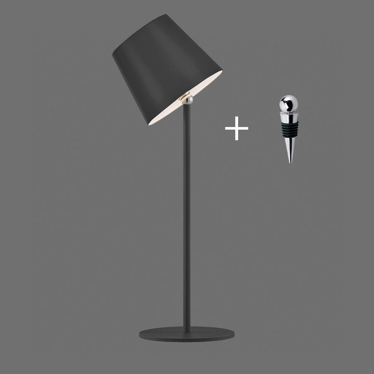 LED-TISCHLEUCHTE Boteria 11/11/37 cm   - Schwarz, MODERN, Kunststoff/Metall (11/11/37cm)